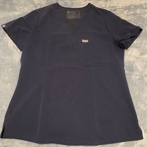 FIGS Women's Navy Catarina™ - One-Pocket Scrub Top - S / Navy